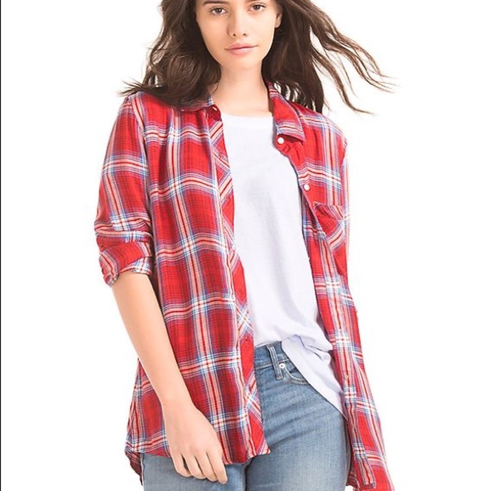 5For$25 Hollister Pearl Snap Button Down❤️